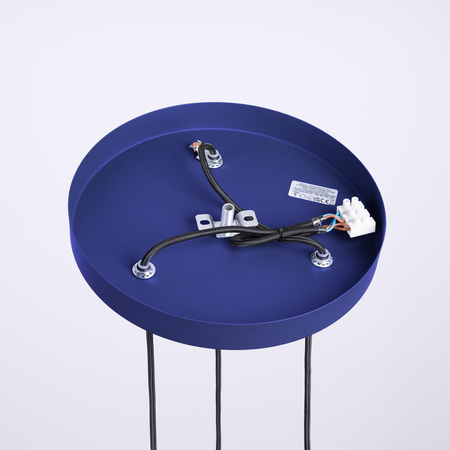 Hängelampe 3x G9 Rund Marineblau Modern Matt Halo Sollux