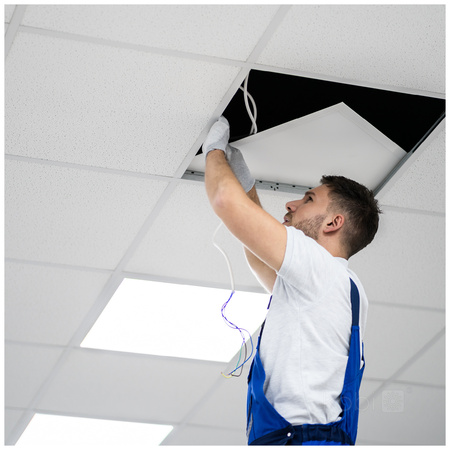 LED-Oberflächenpanel 36W 4320lm 4000K 120° Neutral Coffer Weiß 60x60cm Nelio Kobi