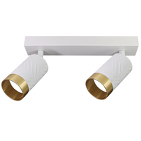 LED Decken-/Wandleuchte 2 x GU10 ARRAS Weiß GOLDLUX (Polux)