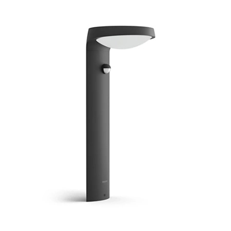 Außen-LED-Gartenlampe TYLA IR myGarden 9W 4000K IP44 mit Bewegungs- und Dämmerungssensor Mast 40cm Anthrazit PHILIPS