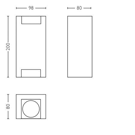 LED Gartenleuchte Wandleuchte TROWEL myGarden 2xGU10 IP44 Top-Bottom Aluminium PHILIPS