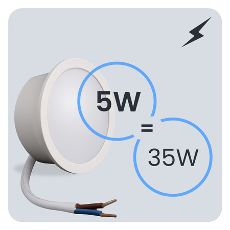 LED-Einsatzmodul INSERT Milchglas 5W = 35W 120° 470lm 6500K Kaltweiß LUMILED