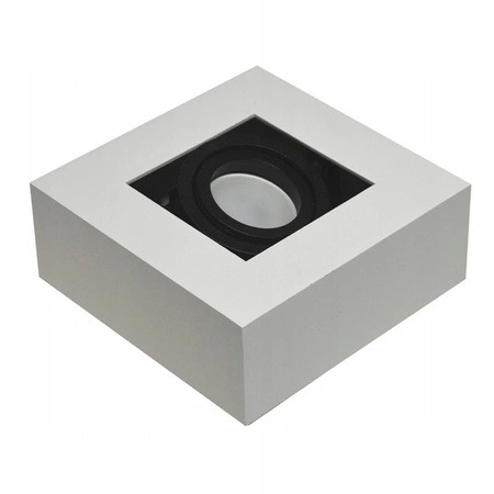 Aufputz-Halogenröhre Reflektor Spot GU10 Quadratisch Beweglich Weiß Schwarz Nemo Masterled