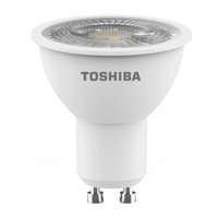 LED-Halogenlampe GU10 5,5W = 63W 450lm 3000K warm TOSHIBA Spotlight