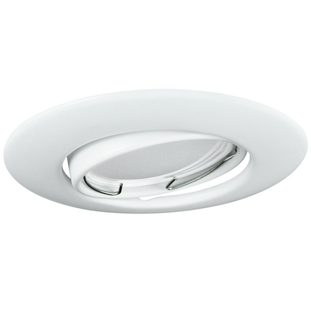 Set aus 3x GOLDLUX (Polux) beweglicher Halogenlampe, rund weiß + GU10 LED Leuchtmittel 3,5W