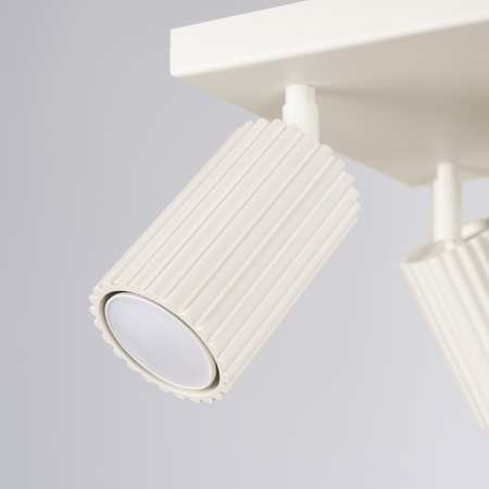 Tuba Spot Reflektor Deckenleuchte 4x GU10 Beige Carbon Deep Space SL.1602 Sollux