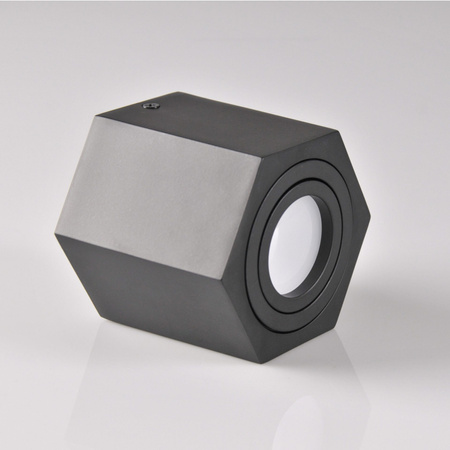 Sechseckige GU10 LED bewegliche SPOT-Deckenleuchte für die Deckenmontage in Schwarz