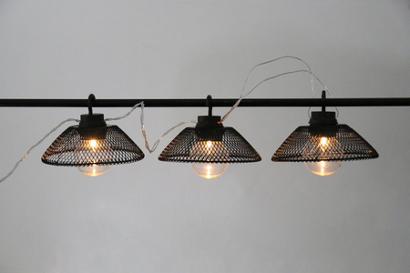 LED-Gartengirlande Batterie 2,1 m betrieben mit 2xAA ASTRA GOLDLUX Batterien (Polux)