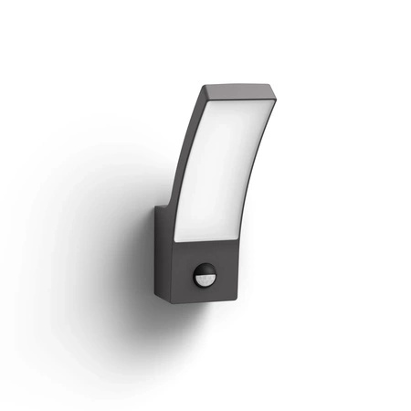 Gartenleuchte LED Wandleuchte SPLAY IR myGarden 12W 4000K IP44 mit Bewegungs- und Dämmerungssensor Anthrazit PHILIPS