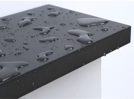 Gartenlampe LED-Wandleuchte 12W architektonische Leuchte rechteckig Lagos Schwarz mit Bewegungssensor