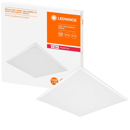 LED-Panel-Deckenleuchte Wand 43W 4000lm CCT Dimmbar Einbauleuchte Quadratisch Weiß SMART+ ZigBee Ledvance