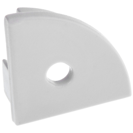Endkappe für KM55K-S-O Profil mit Öffnung Kunststoff, Grau LUMILED