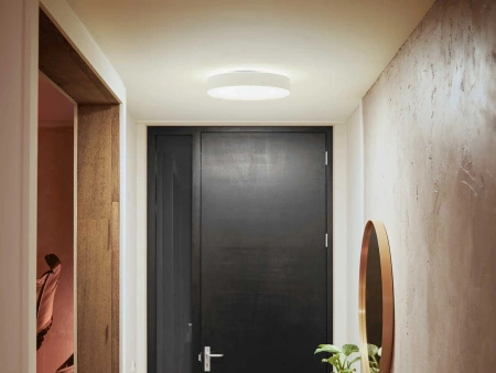 LED Plafond Deckenleuchte Enrave Weiß 19.2W 38cm CCT PHILIPS HUE Bluetooth + Dimmschalter