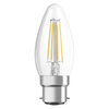 LED-Lampe B35 Kerze B22d 4W = 40W 470lm 2700K Warm 300° Retrofit Glühfaden CLASSIC Osram