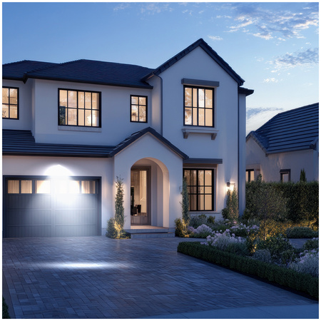 LED-Flutlicht 20W 1600lm 6000K IP44 Schwarz mit Bewegungssensor LED2B KOBI MHC