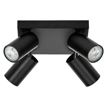 LED Quadratischer Reflektor 4-Punkt Dimmbar 13.6W GU10 Schwarz LEDVANCE Deckenleuchte