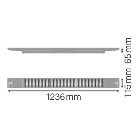 73W 11315lm 4000K Neutral Dimmbar Weiß Low Bay Flex Ledvance Linear Strip Light Fixture