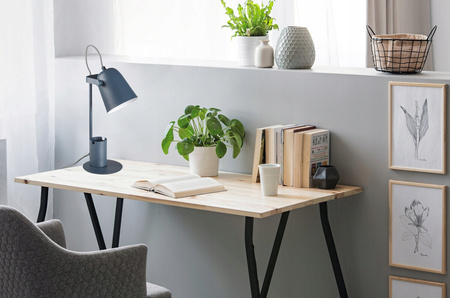 Schulnachttisch-Schreibtischlampe + Organizer Raibo E27 5W Blau KANLUX