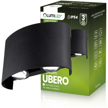 Wandleuchte Außen, Garten-Wandleuchte IP54 4W nach oben und unten UBERO LUMILED