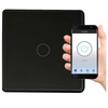 Touch Switch Single mit Kondensator Schwarz Tuya Smart WiFi Sanico Goldlux