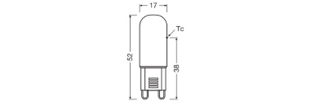 LED-Kapsel-Glühbirne G9 2.6W = 30W 320lm 2700K Warm 320° LED PIN Osram