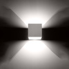 Wandleuchte QUAD 1 G9 Cube Top-Bottom Minimalist Weiß SOLLUX