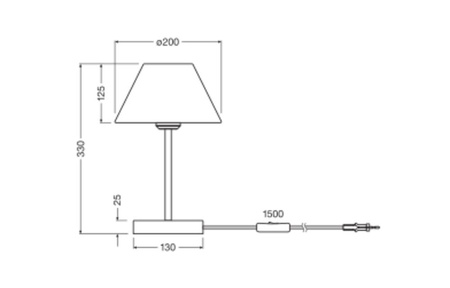 Tischlampe Schreibtisch Leuchte Stehend Dekorativ E27 Braun Grün USB-C Dekor Ledvance