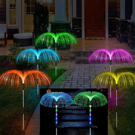 LED-Solar-Gartenlampe mit Antrieb für den Außenbereich Dekoratives Medusa-Gebläse IP44