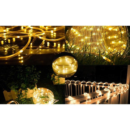 Solar Garten Girlande 100x LED Dekorative Lichterkette 11,9m 3000K