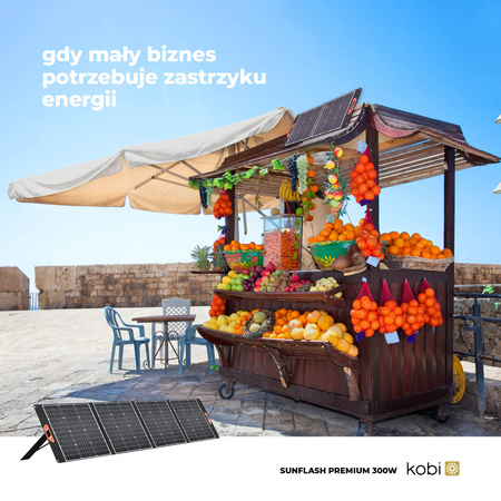 Solarpanel Photovoltaik tragbar faltbar Sunflash 300W KOBI