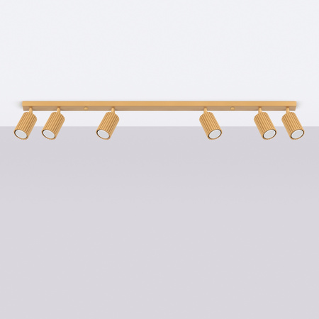 Tuba Spot Reflektor Deckenleuchte 6x GU10 Gold Carbon Deep Space SL.1566 Sollux