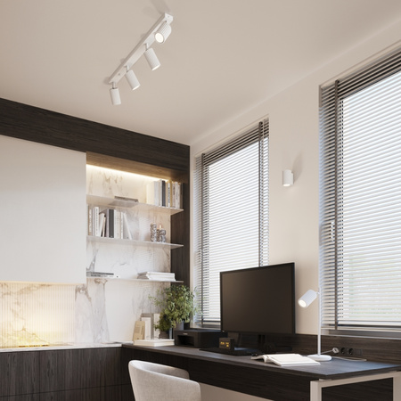 Schreibtisch Stehend Nachttischlampe GU10 Weiß Carbon Deep Space SL.1548 Sollux