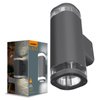 Außenwandleuchte IP54 2x GU10 Grau BRUNO Videx