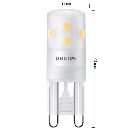 LED Lampen 3x G9 CAPSULA 1.9W = 25W 220lm 2700K Warm PHILIPS