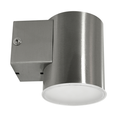 Wandleuchte LED-Außenfassadenleuchte 6.5W 450lm 4000K Neutral 140° Silber IP44 Nivero Sanico Goldlux