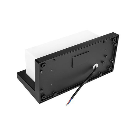 Garden Elevation Wandleuchte E27 SCHWARZ Rechteckig