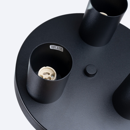 Tuba Spot Decke Plafond Lampe 3x GU10 Schwarz Lagos Ocean Grün SL.1466 Sollux