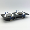 Flush-mounted GU10 Halogen-Einbaustrahler Schwarz Double Kobi