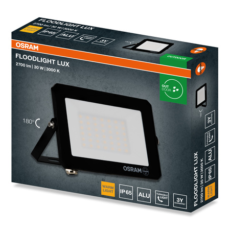 LED-Strahler Halogen-Außenstrahler 30W 3000K 2700lm IP65 FLOODLIGHT LUX OSRAM