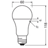 LED Lampen E27 A60 13W = 100W 1521lm 6500K Kalt 200° LEDVANCE