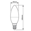 E14 LED-KERZENBIRNE 5W = 40W 470lm 6500K Kalt PHILIPS