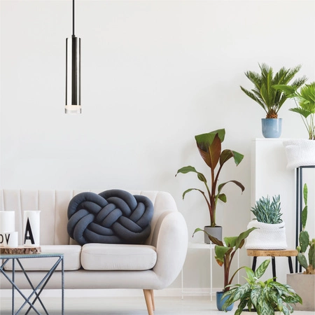 DIEGO Hängelampe E27 Schwarz Chrom LM-1.124 Lamkur