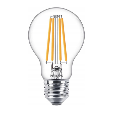 E27 A60 LED Lampen 10,5 W = 100 W, 1521 lm, 2700 K, warmes Filament PHILIPS