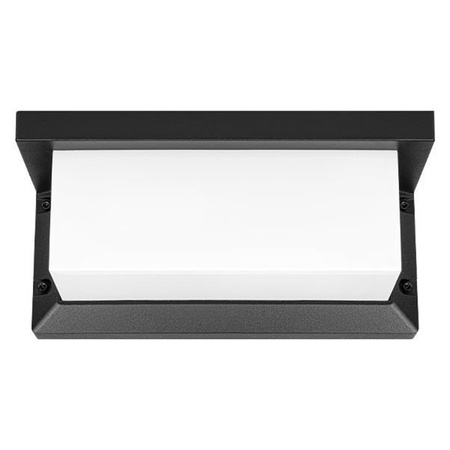 Garden Elevation Wandleuchte E27 SCHWARZ Rechteckig