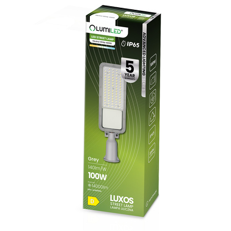 LED-Straßenlampe 100W, Industrielle Straßenleuchte 14000lm 4000K IP65 Advanced Lighting Series LUMILED