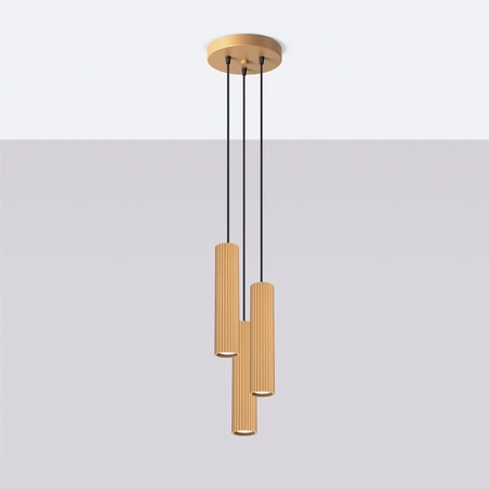 Decke Hängelampe Tuba Spot 3x GU10 Gold Carbon Deep Space SL.1557 Sollux