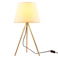 Dekorative Tischlampe E27 Weiß Gold ELENA Sanico Goldlux