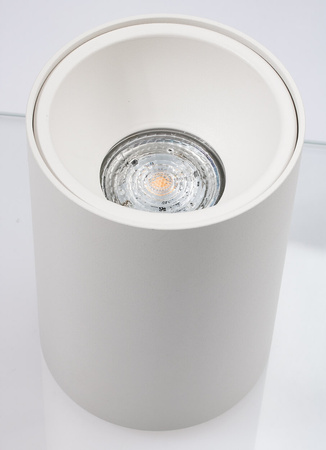 SPOT TUBA Aluminium-Halogen-Anbauleuchte für LED GU10 Rund weiß KIVI KOBI