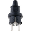 Gummi-Stromstecker 16A 230V IP44 hermetisch für MINI Uni-Schuko-Kabel