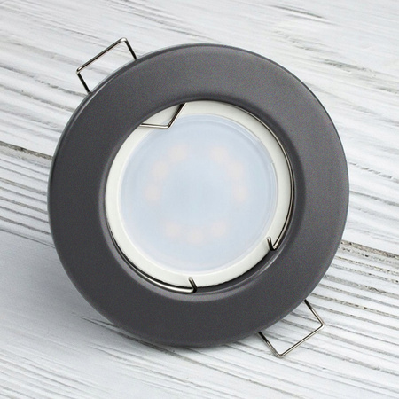 6x LUMILED ARDALI Graphit MR16 GU10 Einbau-Rundleuchte